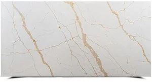 Gold Thick Vein Calacatta Quartz